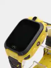 Желтый детские умные часы с GPS, с обратным звонком, кнопкой SOS, камера