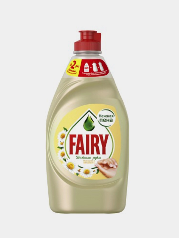 Средство для мытья посуды Fairy Нежные руки, Ромашка и витамин Е, 400 мл
