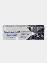 Зубная паста Blend-a-med 3D White Luxe, с древесным углем, 75 мл