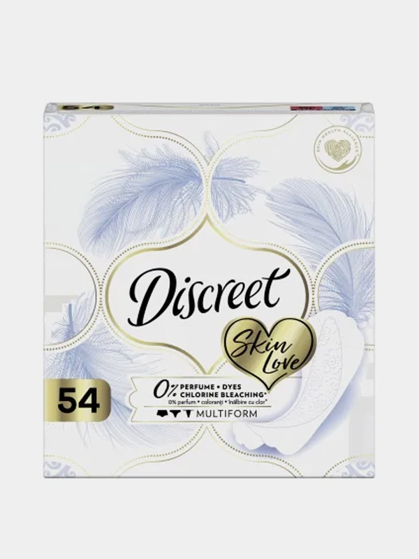 Ежедневные прокладки Discreet Multiform Skin Love, 54 шт