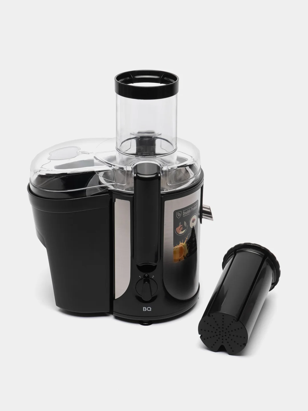 Черный соковыжималка BQ J1003, ДВУХСКОРОСТНАЯ 1800 Вт, ЦЕНТРОБЕЖНАЯ