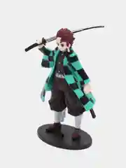Зеленый фигурка по аниме "Клинок рассекающий демонов", Demon Slayer, на подставке коллекционная