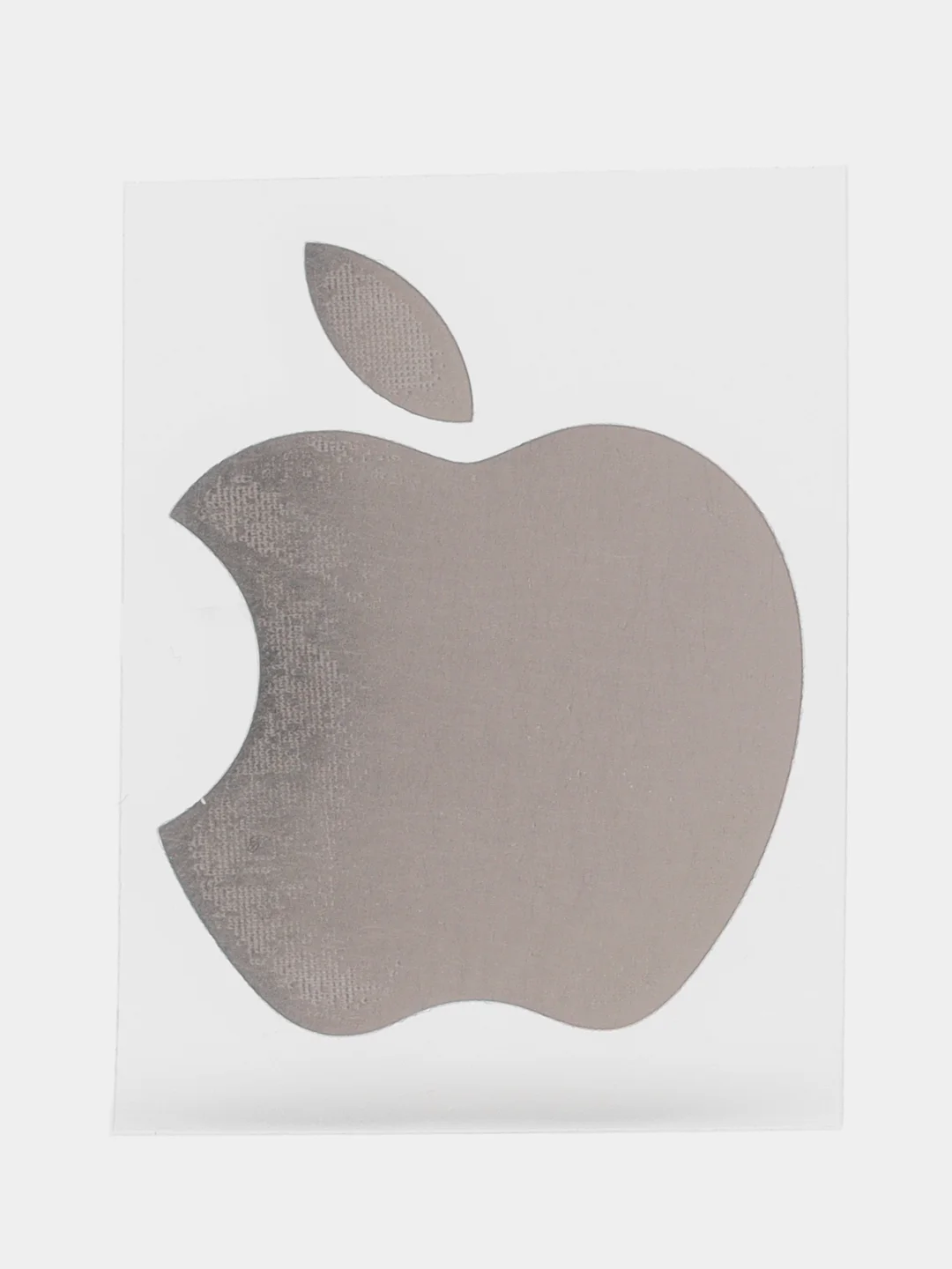 Золотой металлическая наклейка-стикер "Яблоко iPhone" на телефон