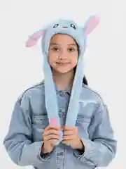 Светодиодная шапка с подвижными ушками, головной убор для девочек и мальчиков, новогодний