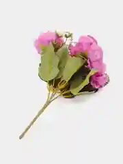 Фиолетовый искусственные цветы пионы, камелии, розы, букет