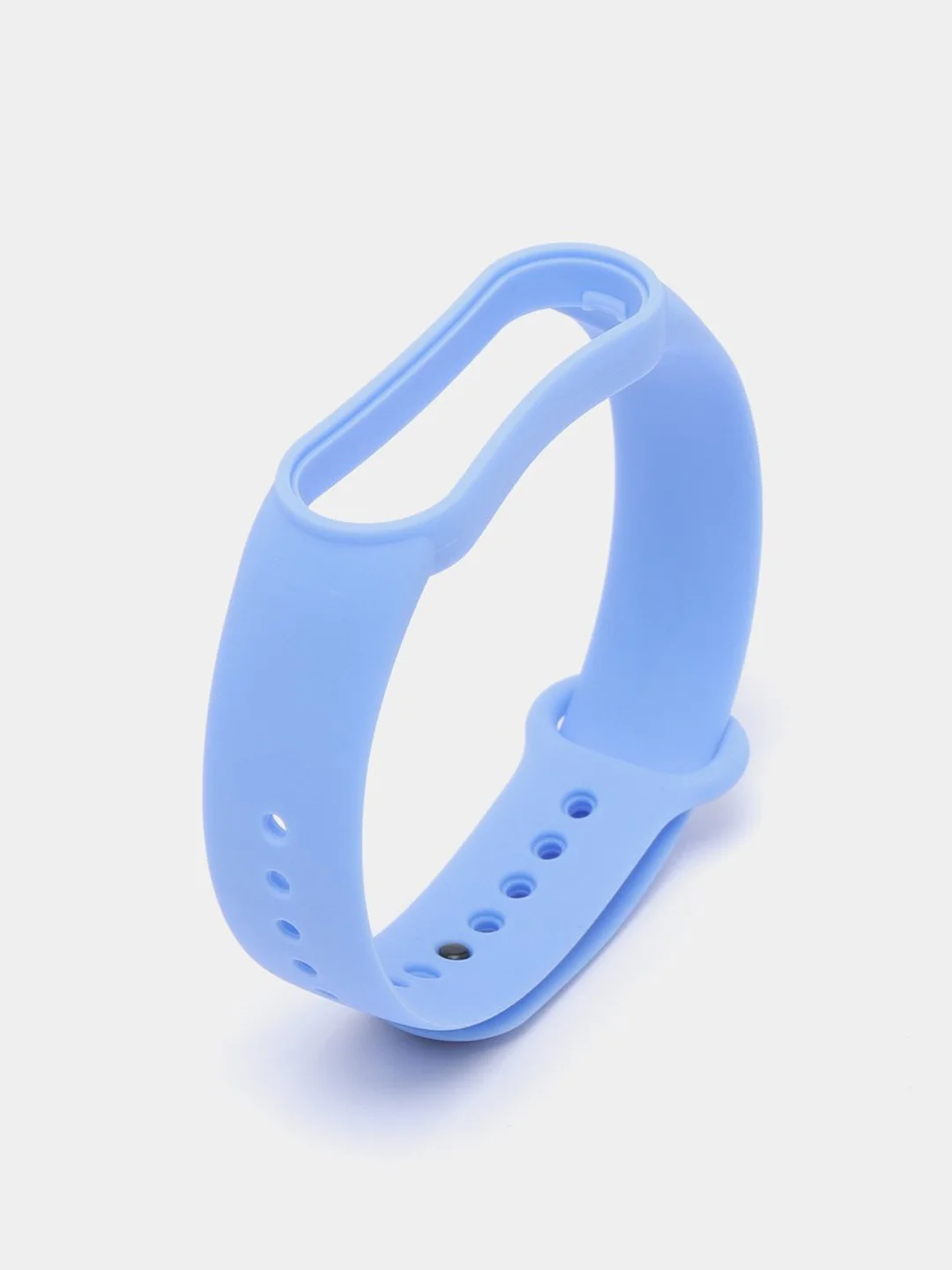 Голубой силиконовый ремешок для Xiaomi Mi Band 6, Mi Band 5, ми банд 5/6