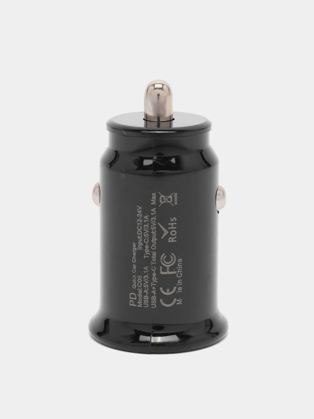 Автомобильное зарядное устройство, USB и Type-C, 3.1 А