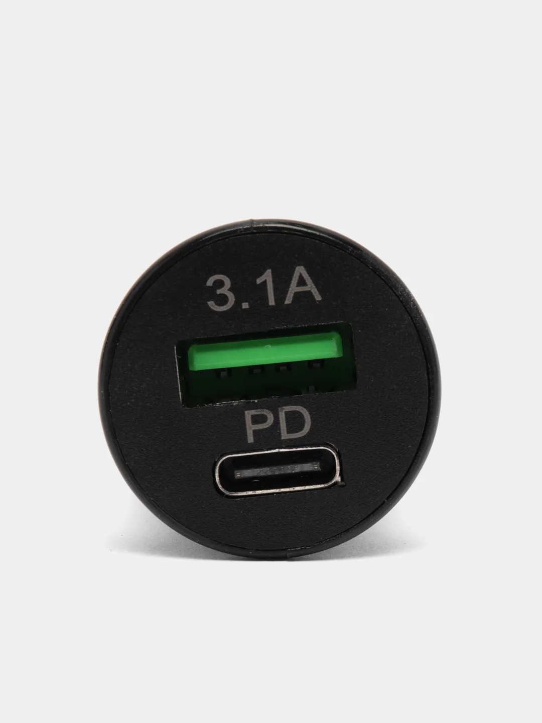 Автомобильное зарядное устройство, USB и Type-C, 3.1 А