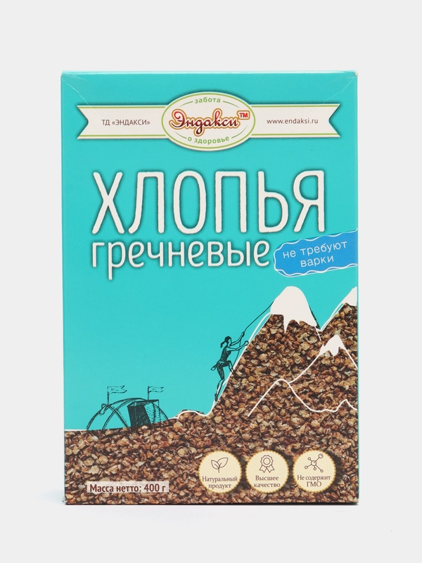Хлопья гречневые не требуют варки, 400 г
