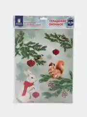 Наклейки на окно новогодние, декор для дома на новый год, Золотая Сказка, 591186
