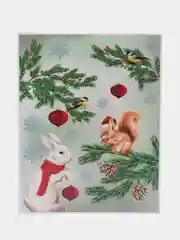 Наклейки на окно новогодние, декор для дома на новый год, Золотая Сказка, 591186