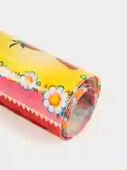 Красный силиконовая скатерть с рисунком (гибкое стекло, защитная пленка) на стол, 100х120см, рулон