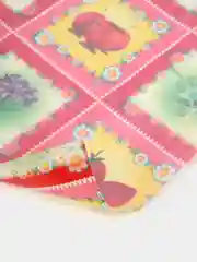 Красный силиконовая скатерть с рисунком (гибкое стекло, защитная пленка) на стол, 100х120см, рулон