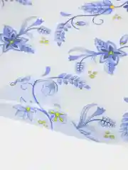 Синий силиконовая скатерть с рисунком (гибкое стекло, защитная пленка) на стол, 100х120см, рулон