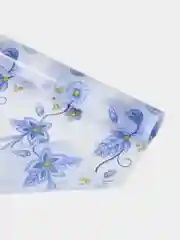 Синий силиконовая скатерть с рисунком (гибкое стекло, защитная пленка) на стол, 100х120см, рулон
