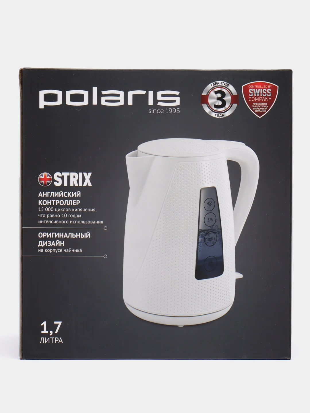 Электрочайник Polaris PWK 1794C Golf, черный