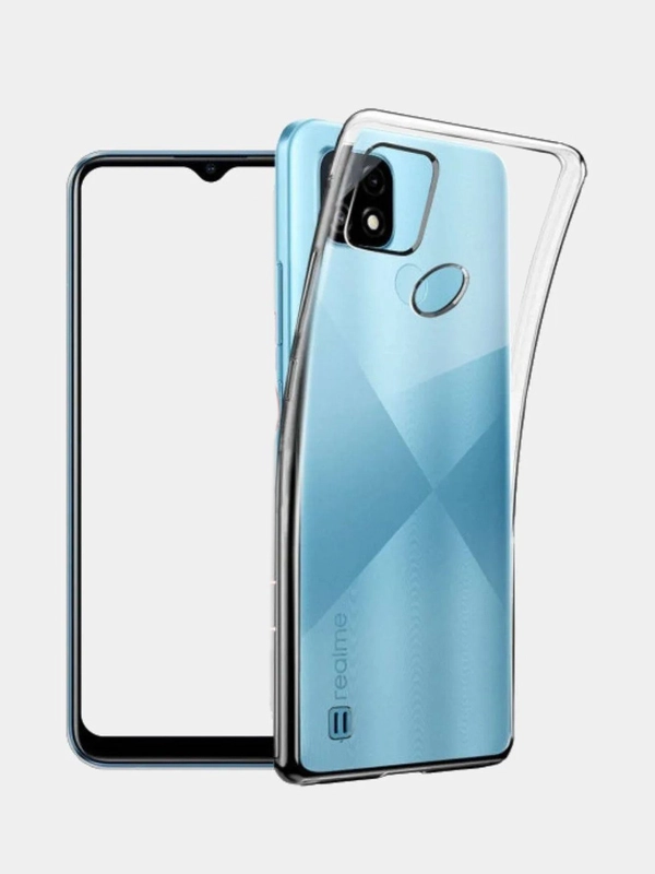 Чехол Realme C21 Реалми С21 прозрачный силиконовый