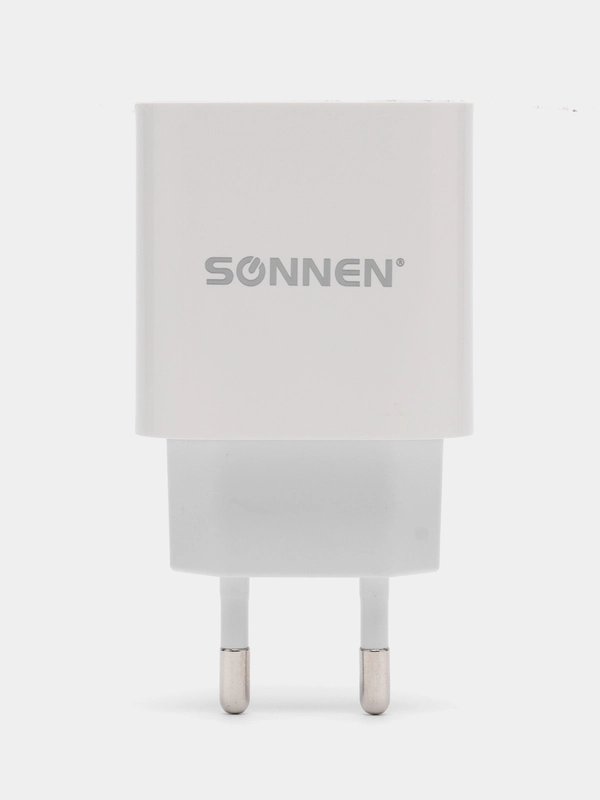 Быстрое зарядное устройство для iPhone (220В) Sonnen, порт Type-C, выходной ток 2A, 455507
