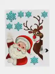 Наклейки на окно новогодние многоразовые, декор на новый год, Золотая Сказка, 591921