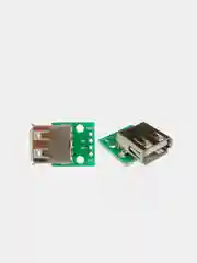 Плата переходник с USB 2.0 ( мама ) на DIP 2.54 мм