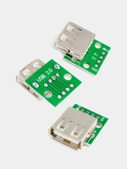 Плата переходник с USB 2.0 ( мама ) на DIP 2.54 мм