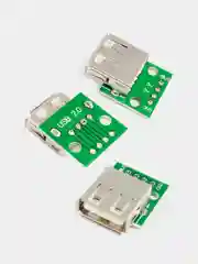 Плата переходник с USB 2.0 ( мама ) на DIP 2.54 мм