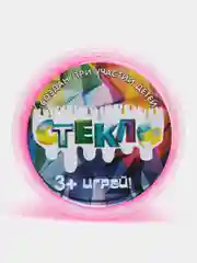 Вишнёвый слайм Стекло с Блёстками Party Slime лизун