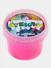Вишнёвый слайм Стекло с Блёстками Party Slime лизун