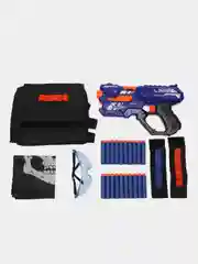 Бластер НЕРФ/ NERF/ Мягкие пули / Игровой набор бластер с пулями/ Тактический жилет