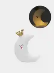 Ночник "Луна с короной", LED, от батареек, белый, 16 х 8 х 19 см