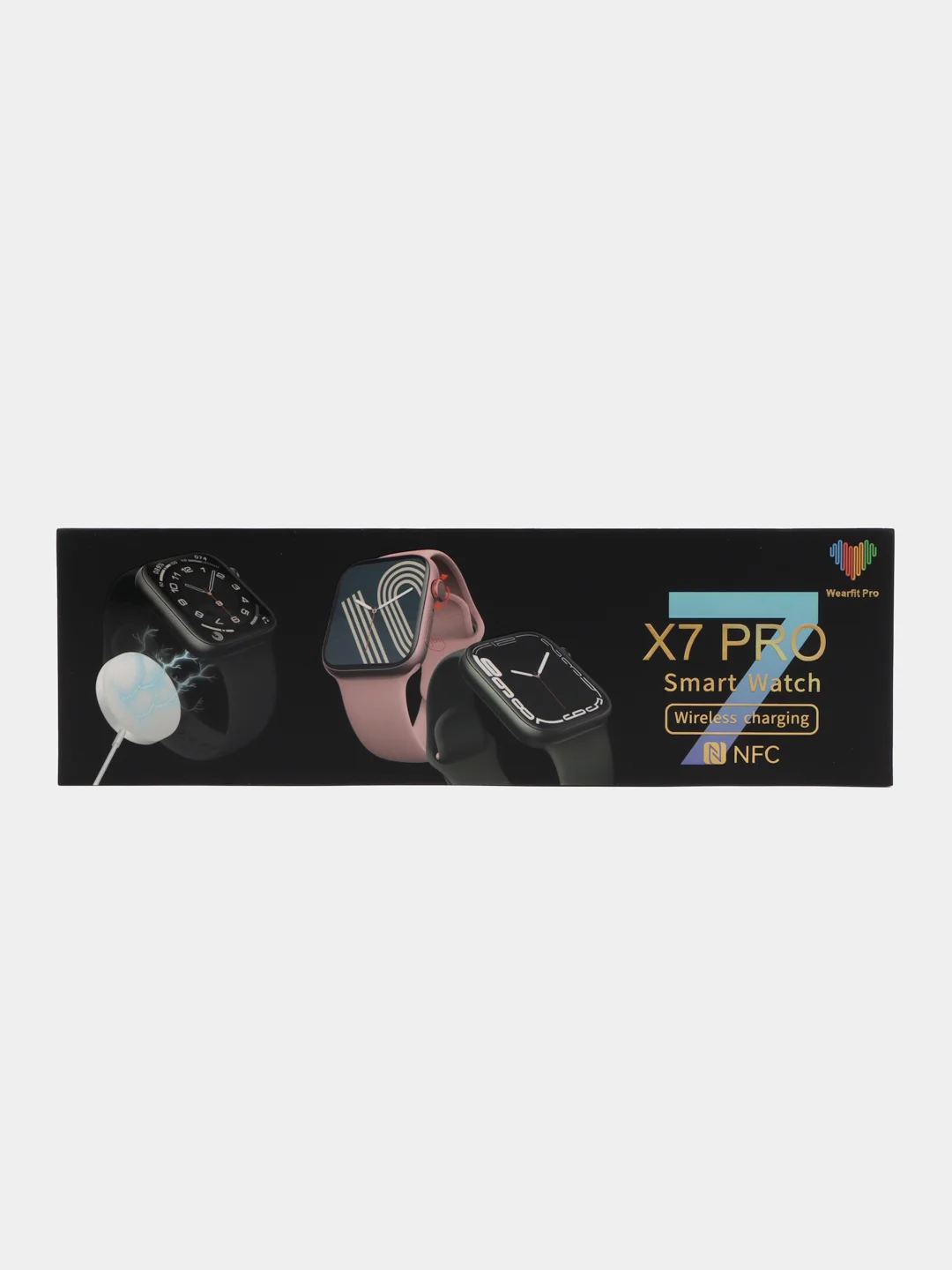 Серый умные смарт часы Smart Watch X7, X8, X9, Pro, SE, с беспроводной магнитной зарядкой, 45 мм