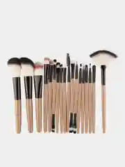Светло-бежевый набор кистей для макияжа Professional MAANGE 18 штук, 9 цветов
