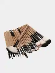 Розовый набор кистей для макияжа Professional MAANGE 18 штук, 9 цветов