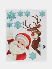 Наклейки на окно новогодние, декор для дома на новый год, Золотая Сказка, 591179