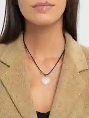 Кулон из горного хрусталя Сердечко