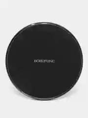 Черный беспроводное зарядное устройство Borofone BQ3 Pro Ultra slim, 15W