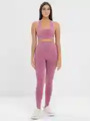 Розовый спортивный женский костюм для фитнеса