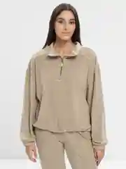 Бежевый костюм спортивный женский, флисовый Sharmin