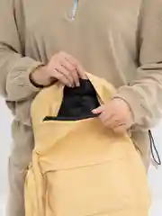 Желтый рюкзак однотонный, универсальный