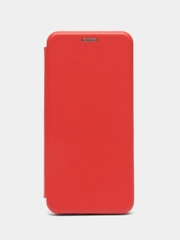Чехол-книжка для Tecno Spark 8P Красная с карманом для карт и денег с магнитным креплением
