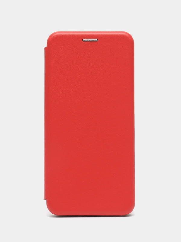 Чехол-книжка для Tecno Spark 8P Красная с карманом для карт и денег с магнитным креплением