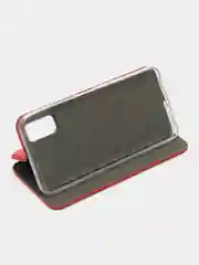 Красный чехол-книжка для Tecno Spark 8P Красная с карманом для карт и денег с магнитным креплением