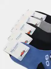 Синий меланж носки детские, 5 штук
