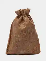 Хаки льняной(джутовый) подарочный мешочек