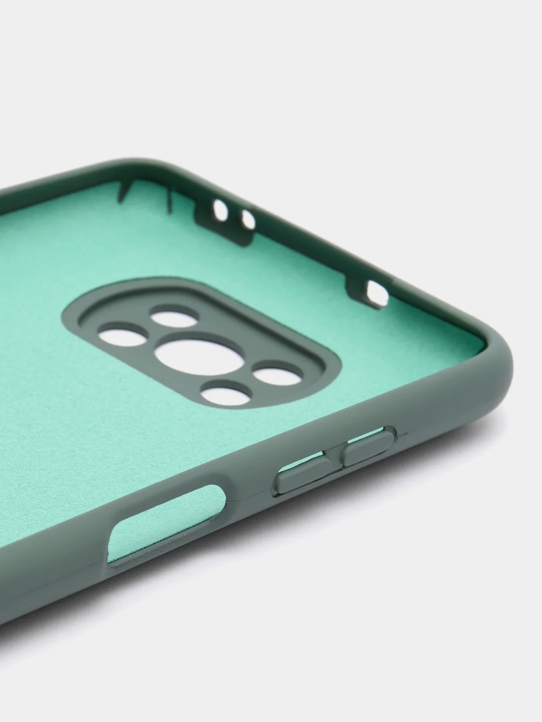 Зелёный хаки чехол Xiaomi Poco X3 NFC, Poco X3 Pro, Сяоми Поко Х3 НФС, Поко Х3 Про, силиконовый