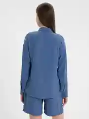 Бежевый костюм женский, рубашка и шорты