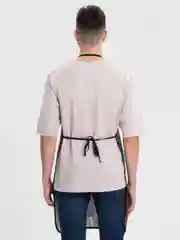 Коралловый меланж мужской фартук с рисунком