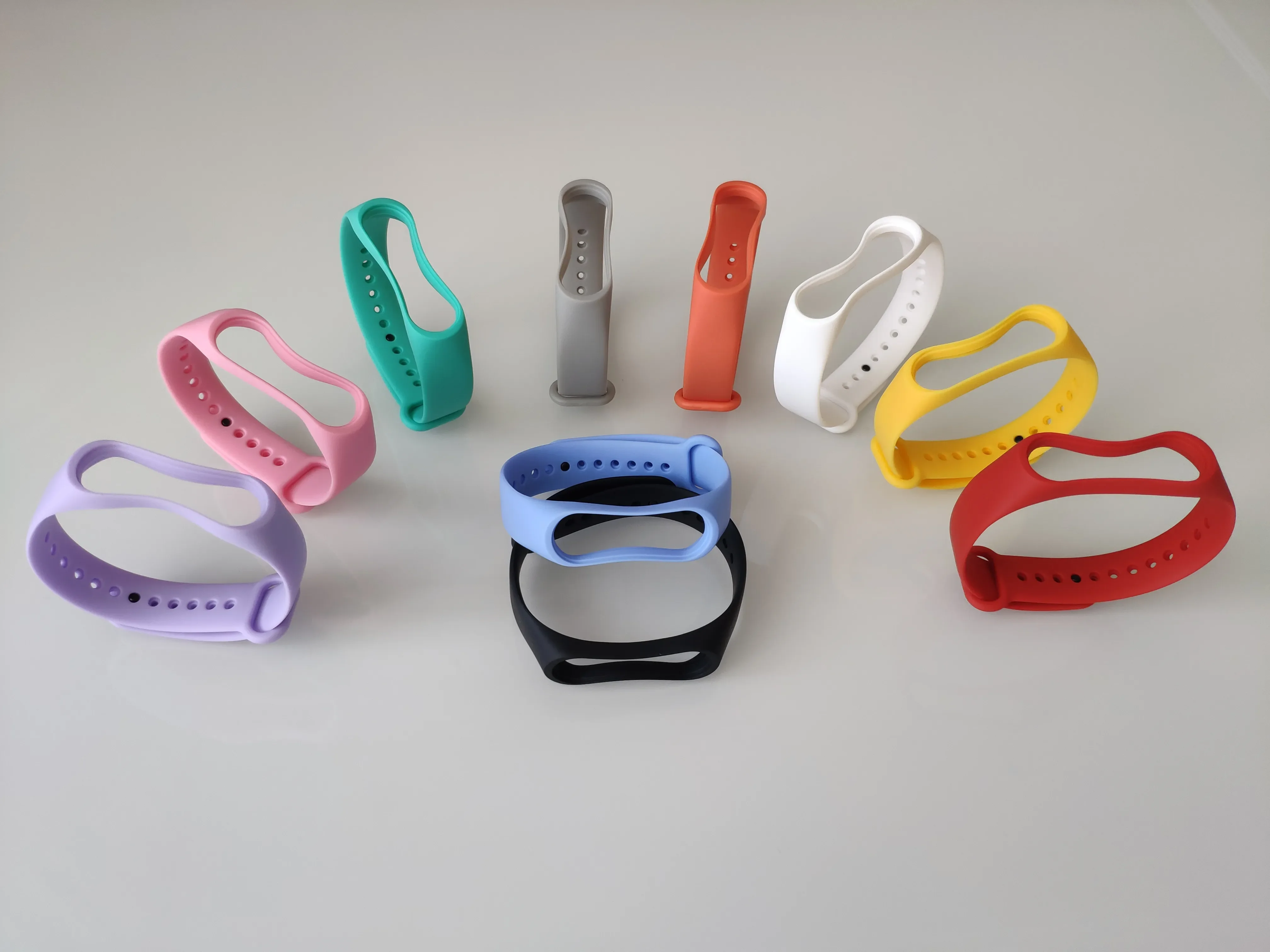Серый меланж силиконовый ремешок для фитнес-браслетов Xiaomi Mi Band 3 и Mi Band 4