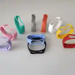 Серый меланж силиконовый ремешок для фитнес-браслетов Xiaomi Mi Band 3 и Mi Band 4