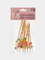 Шпажки для канапе "Звездочки и Сердечки", 24 штуки, 12 см